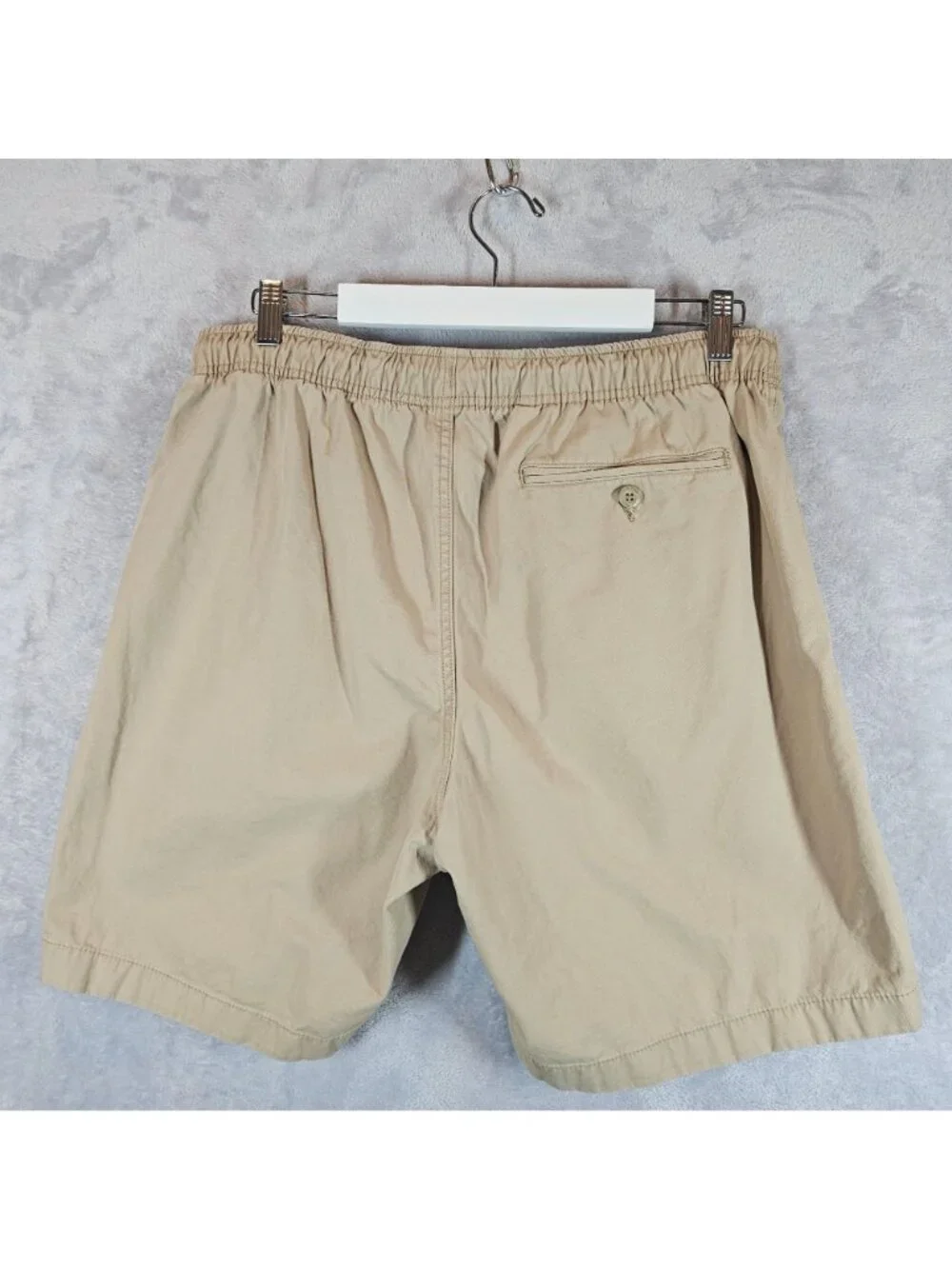 L.L. Bean Mens L Classic Fit Tan Cotton Drawstring Shorts Beach vacation casual